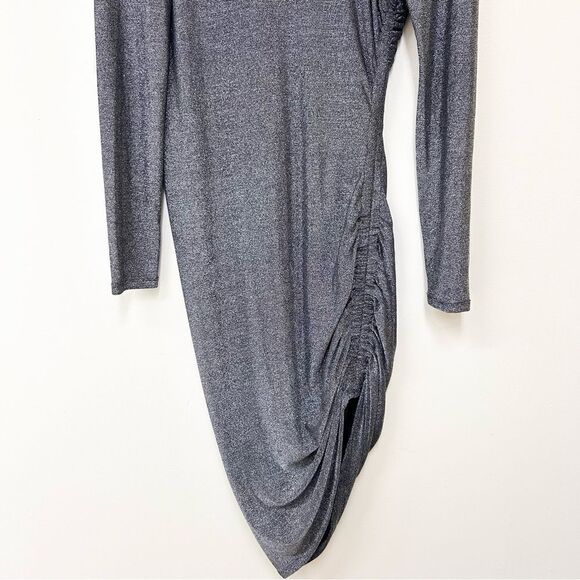 Veronica Beard Cyrus Shimmer Metallic Ruched Dress - Picture 5 of 10